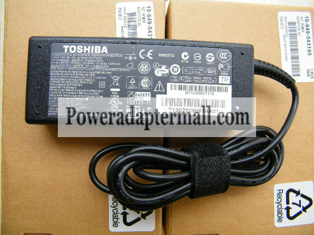 75W Toshiba PA3715E-1AC3 19V 3.95A AC Adapter power charger